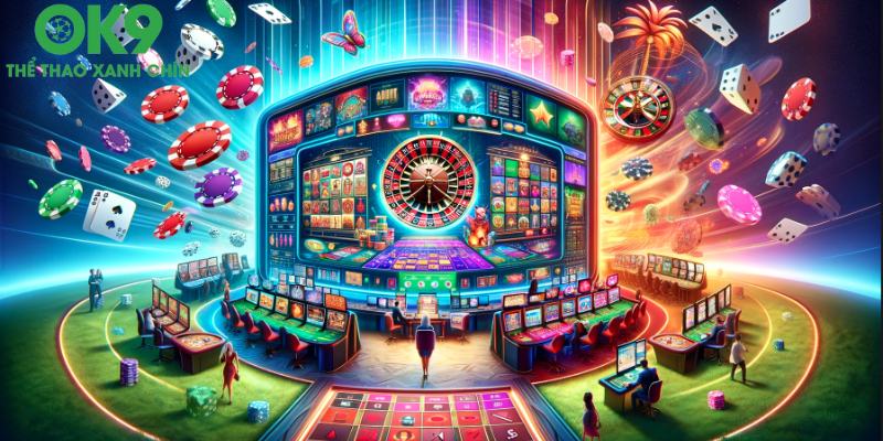 Những tựa game casino tại OK9 bạn không được bỏ qua